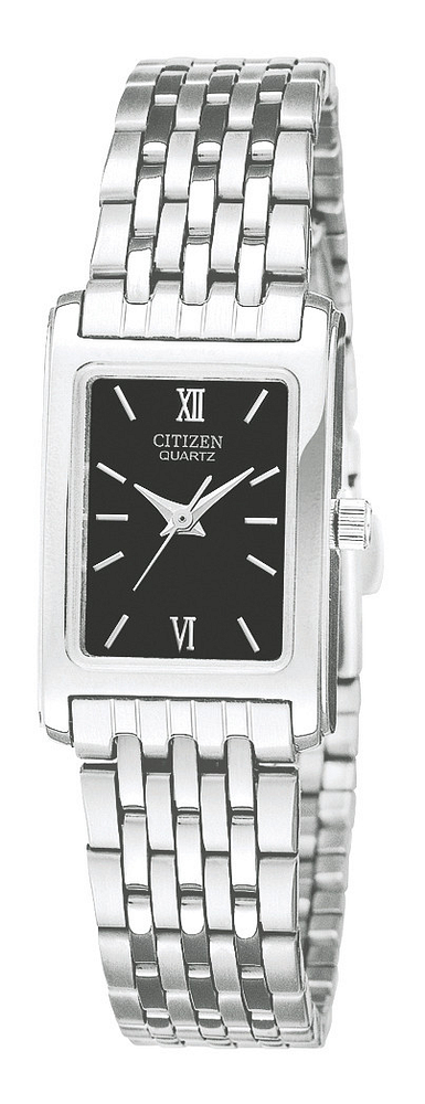 Rectangular Quartz Stainless Steel Watch for Women Amazon.com: GOLDEN HOUR Women main image 4